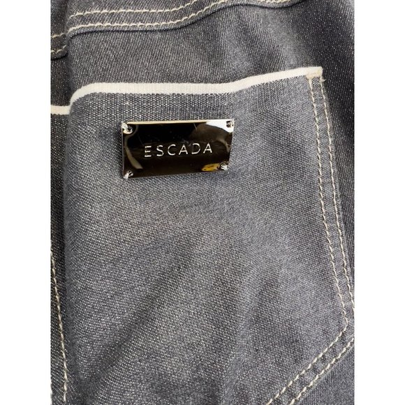 ESCADA Women's Size 46 US 18 Gray Straight Leg Slacks Dress - Picture 9 of 11